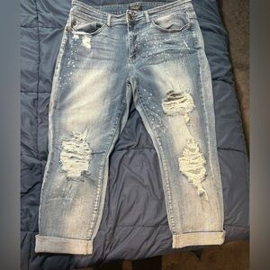 Judy Blue bleach splashed jeans